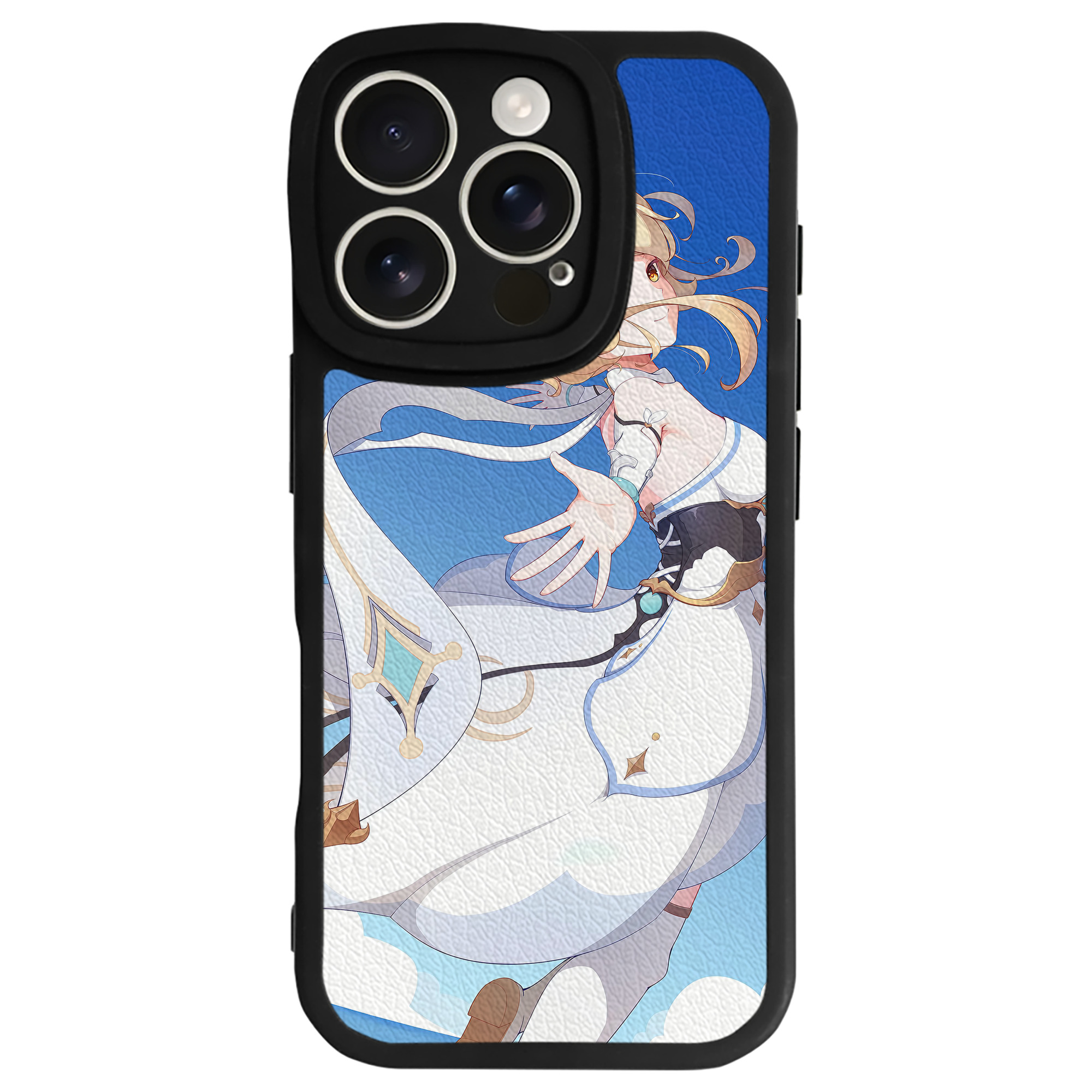 げんし神 genshin 【iPhone 16シリーズ対応】シリコンスマホケース（レザー調） 材質：シリコン